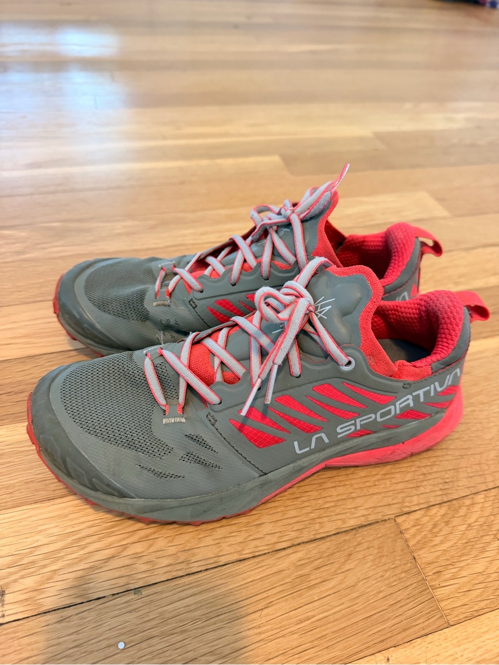 La Sportiva Women’s Trail Running Shoes - Gray and Coral